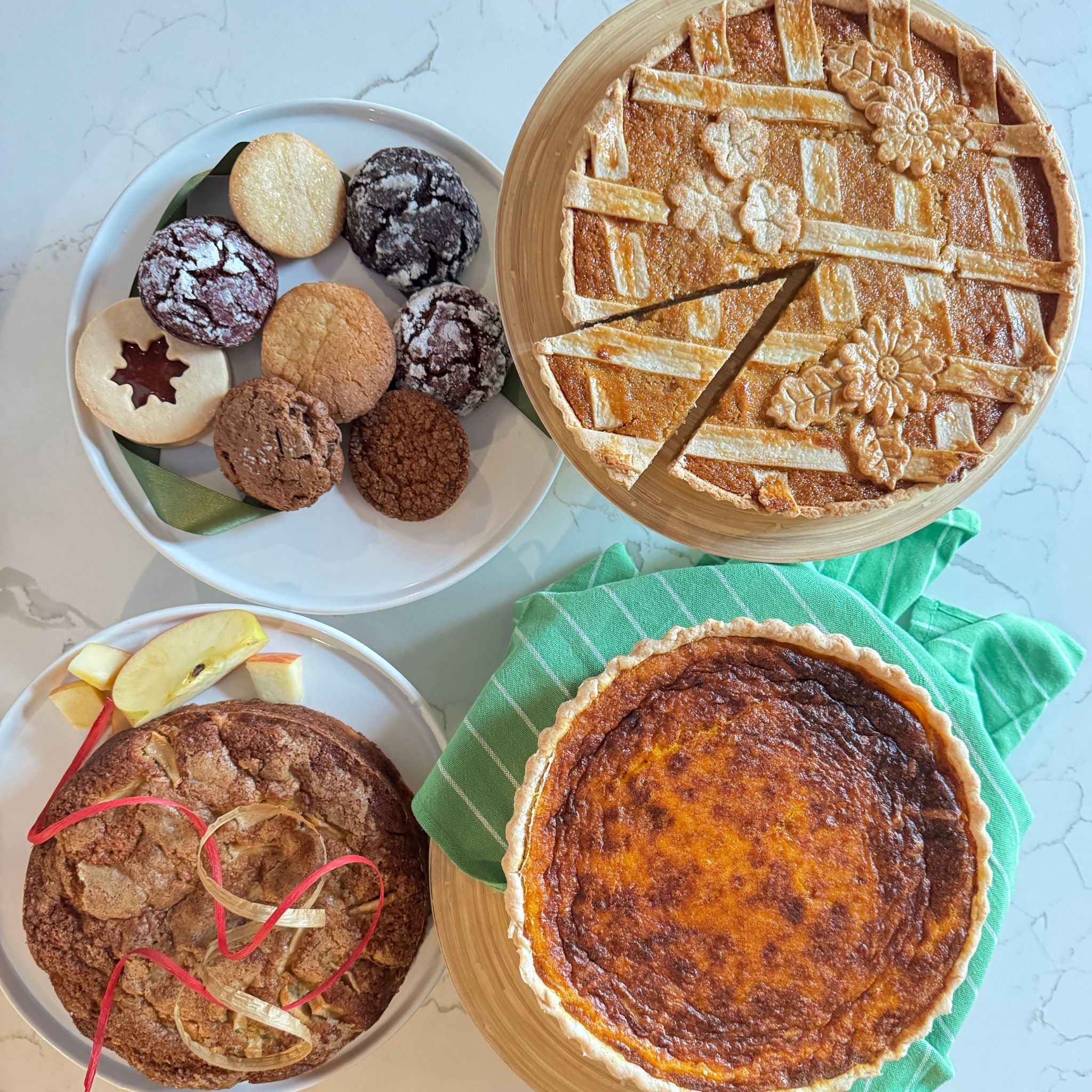 Pumpkin & Goat Cheese Quiche – 9” Deep Dish (Serves 8–10)