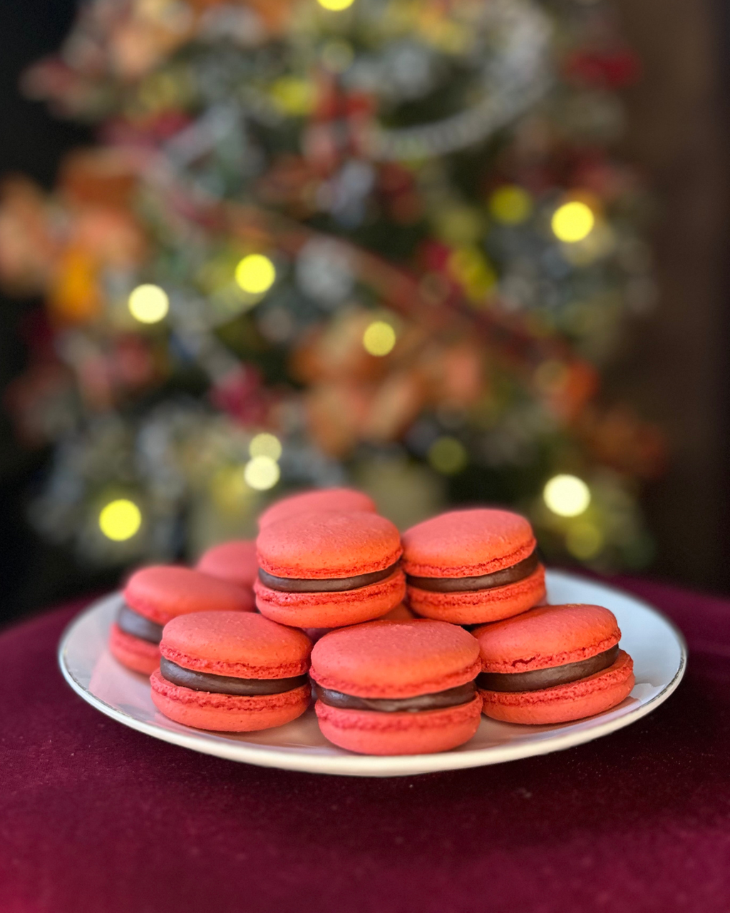 Chocolate-Filled Macarons – Box of 6 or 12