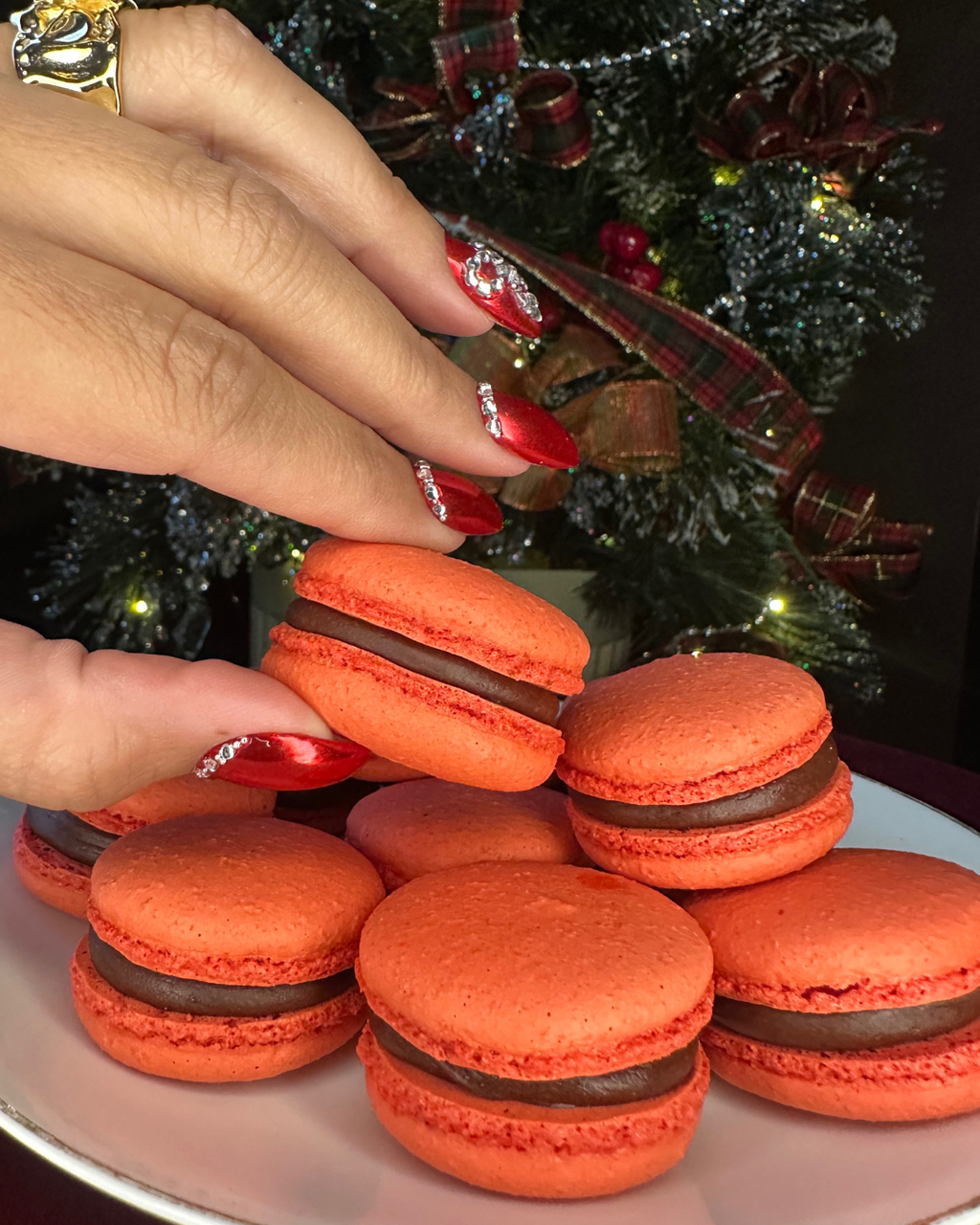 Chocolate-Filled Macarons – Box of 6 or 12