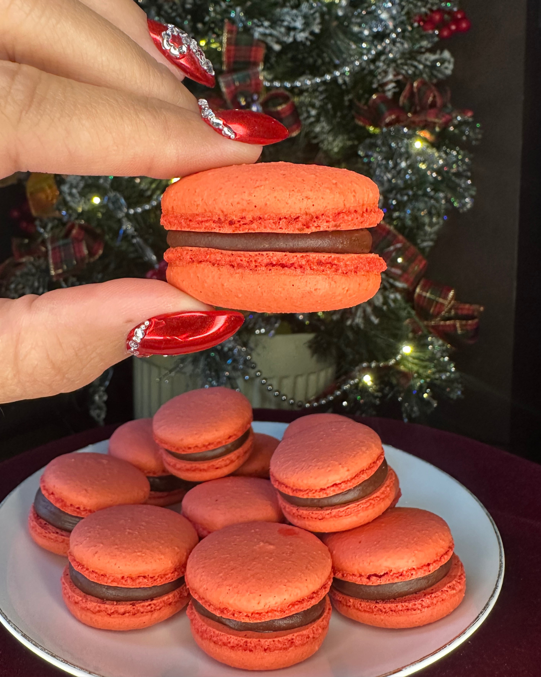 Chocolate-Filled Macarons – Box of 6 or 12