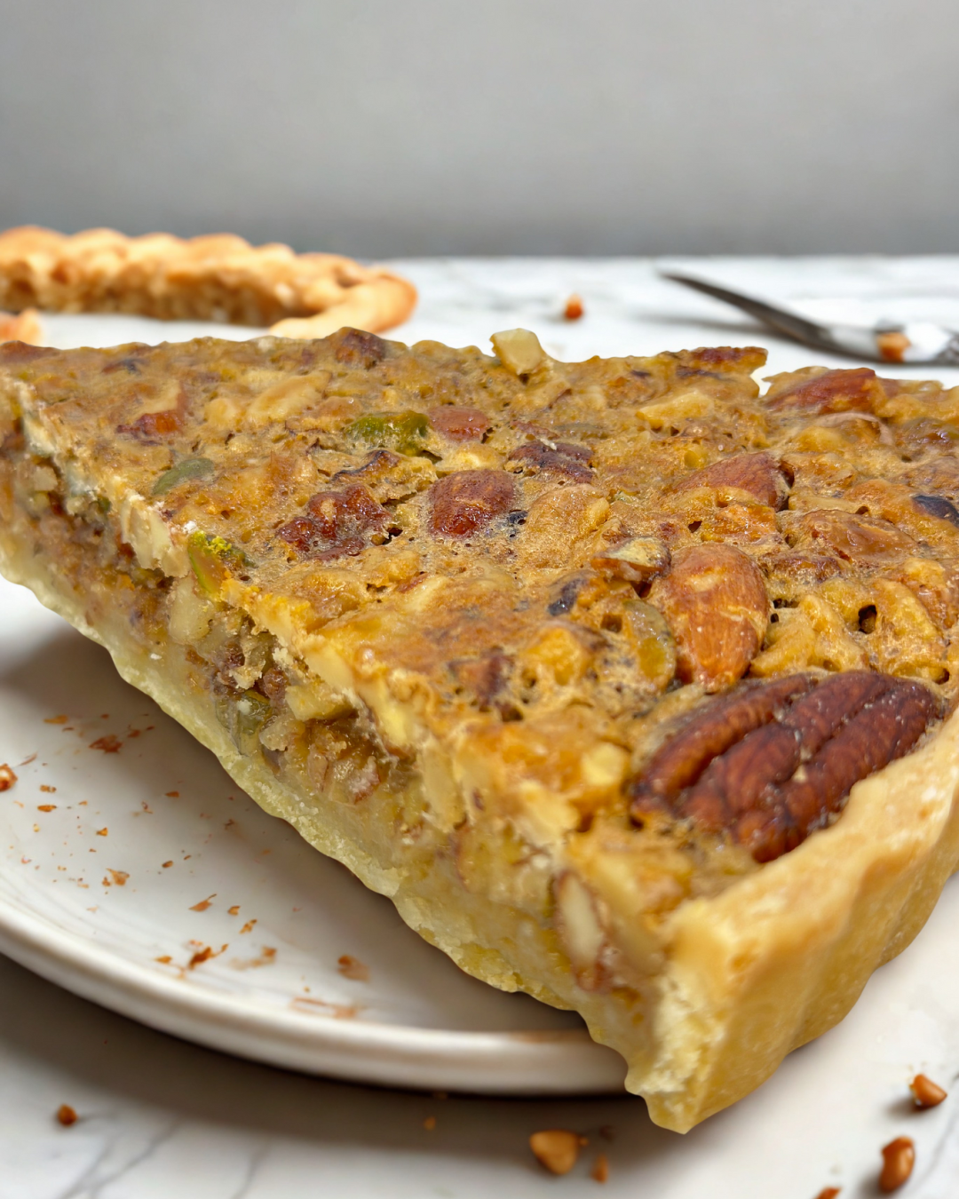 Whiskey Nut Pecan Pie – Serves 8–12